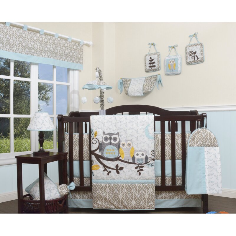 Owl crib hot sale bedding boy